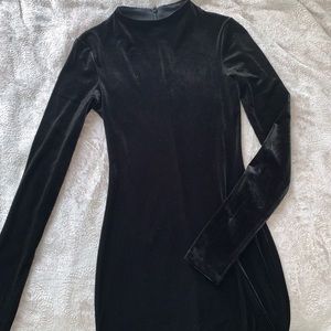 Velvet dress! Form fitting!